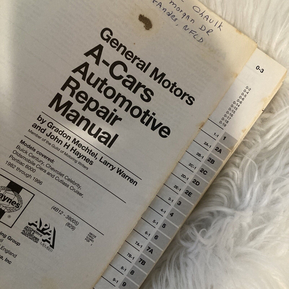 Haynes Repair Manual 829 GM A-Cars / A-Body 1982-1990 Service Repair Book - Picture 6 of 7